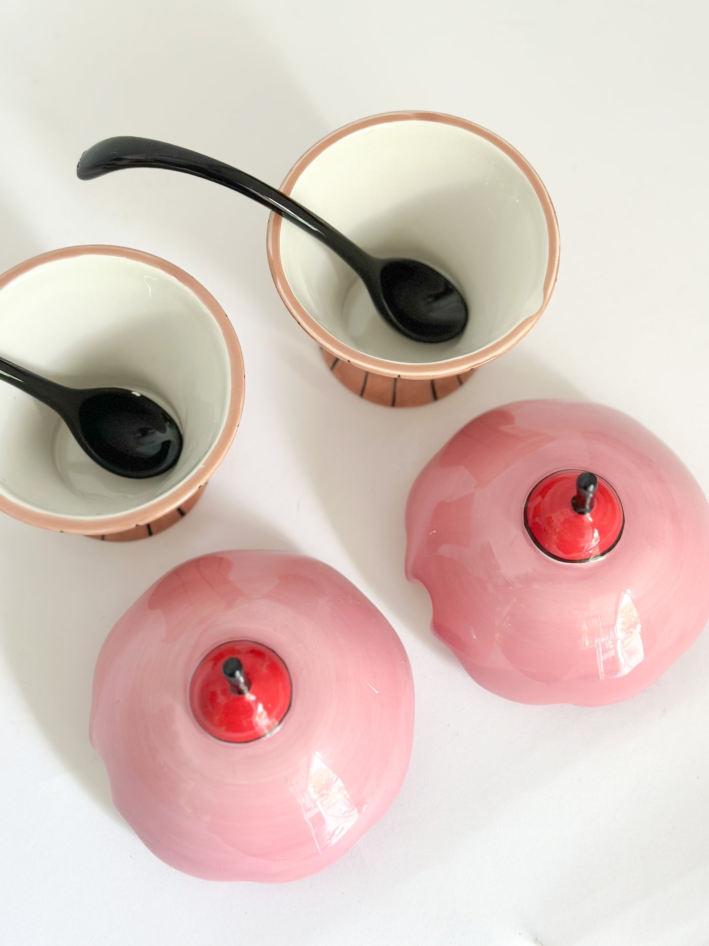 Ceramic Cupcake Sugar Bowl