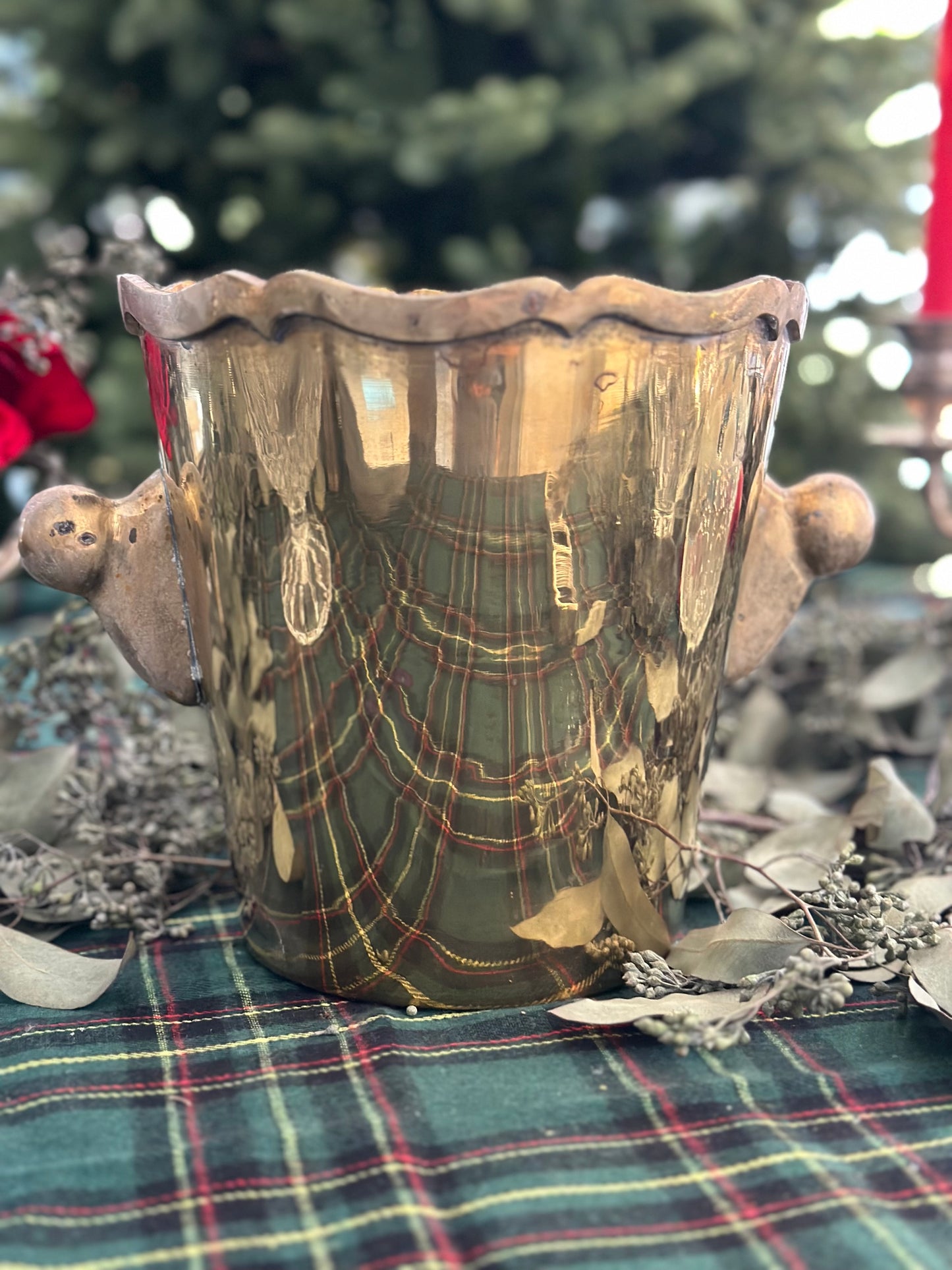 Brass Ice Bucket 96oz Pour
