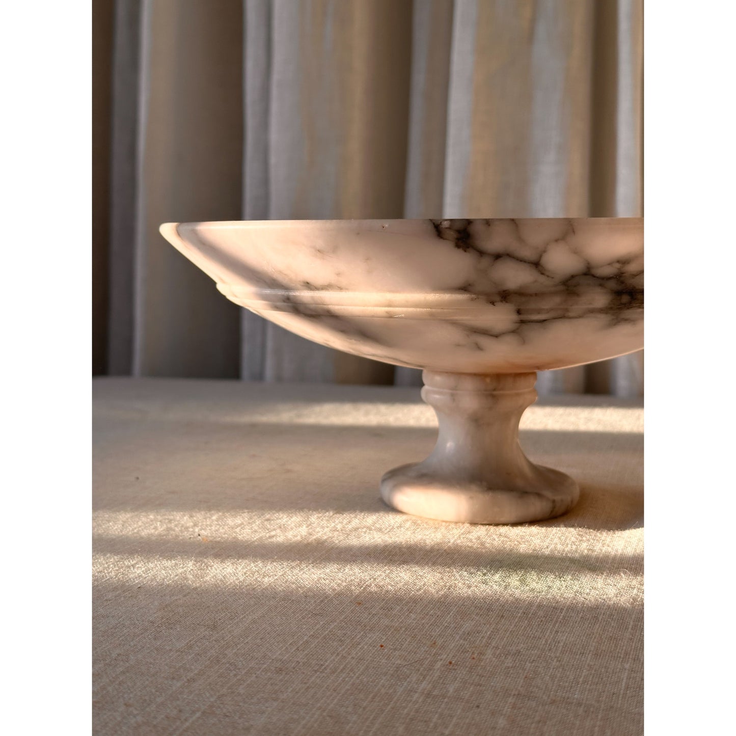 Vintage Alabaster Compote