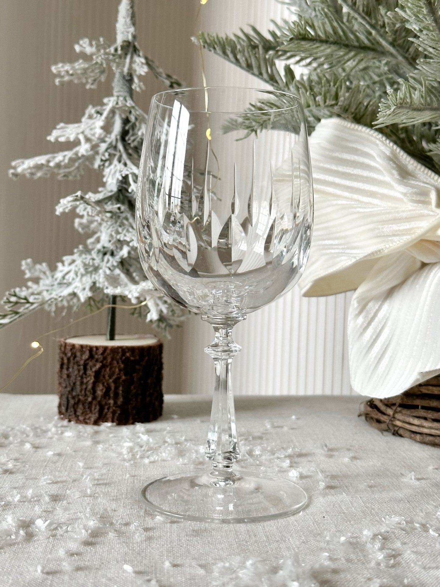 Pair of Gorham Crystal Tivoli Water Goblets