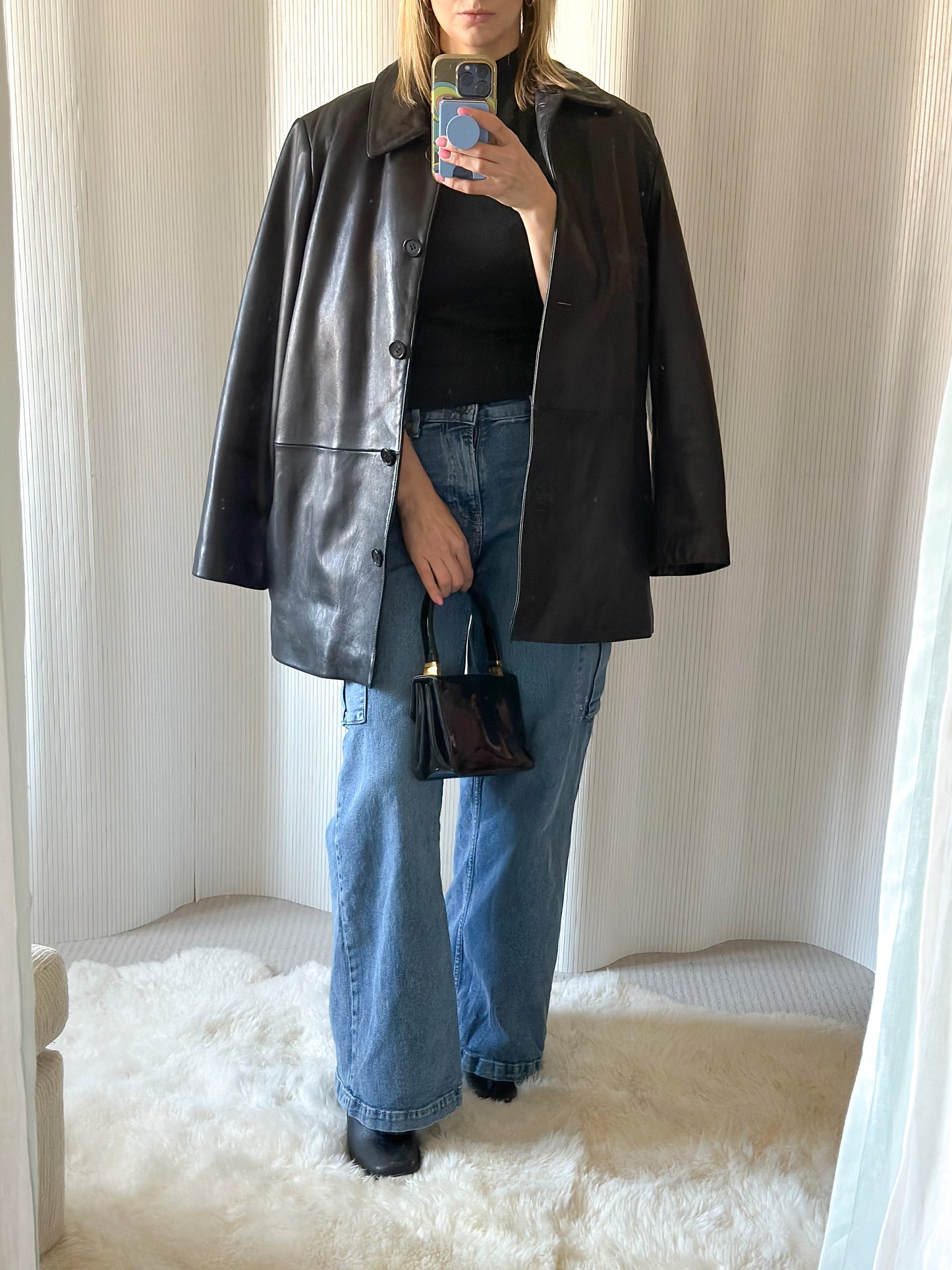 Vintage Liz Claiborne 90's Leather Coat