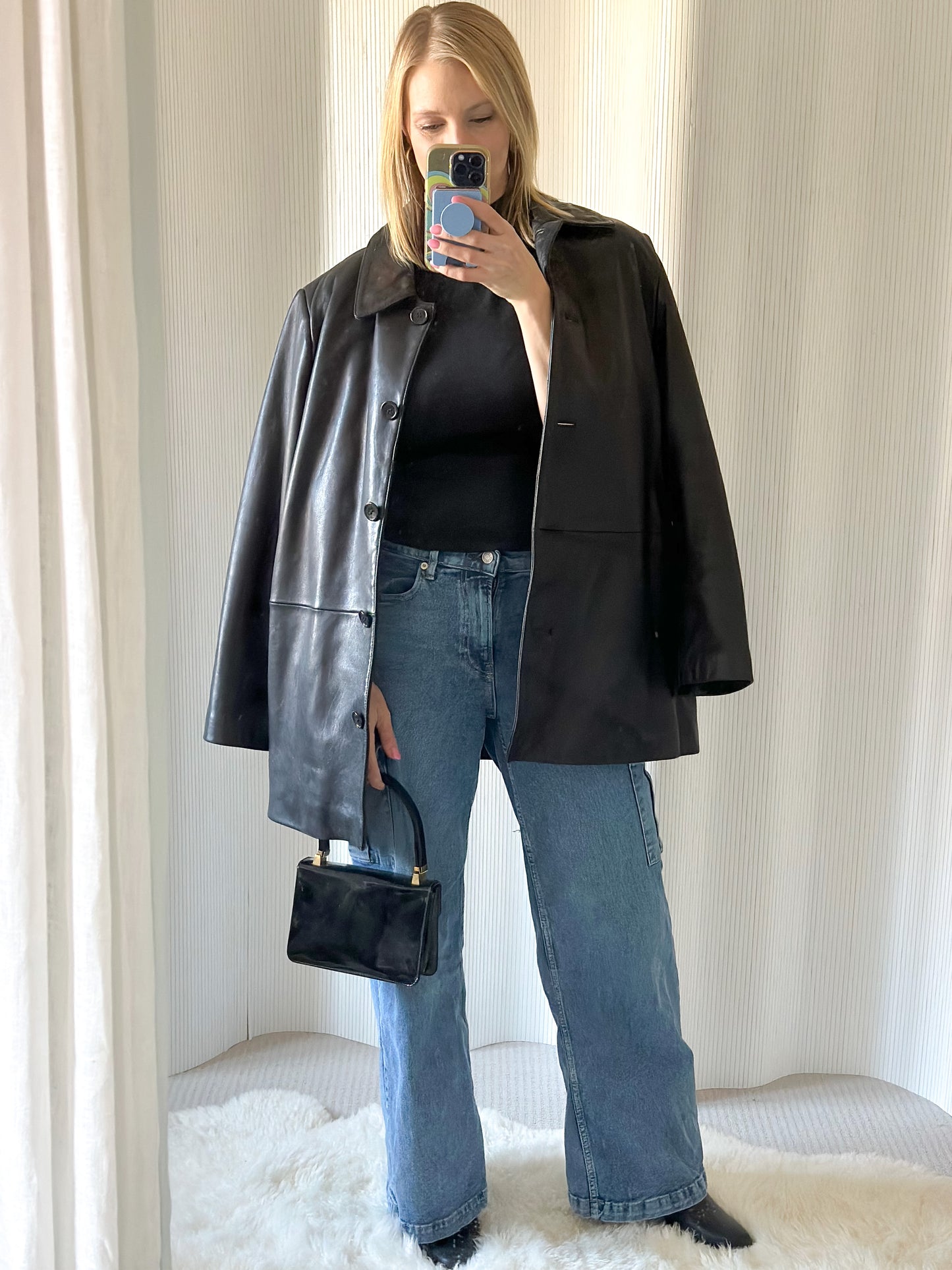 Vintage Liz Claiborne 90's Leather Coat