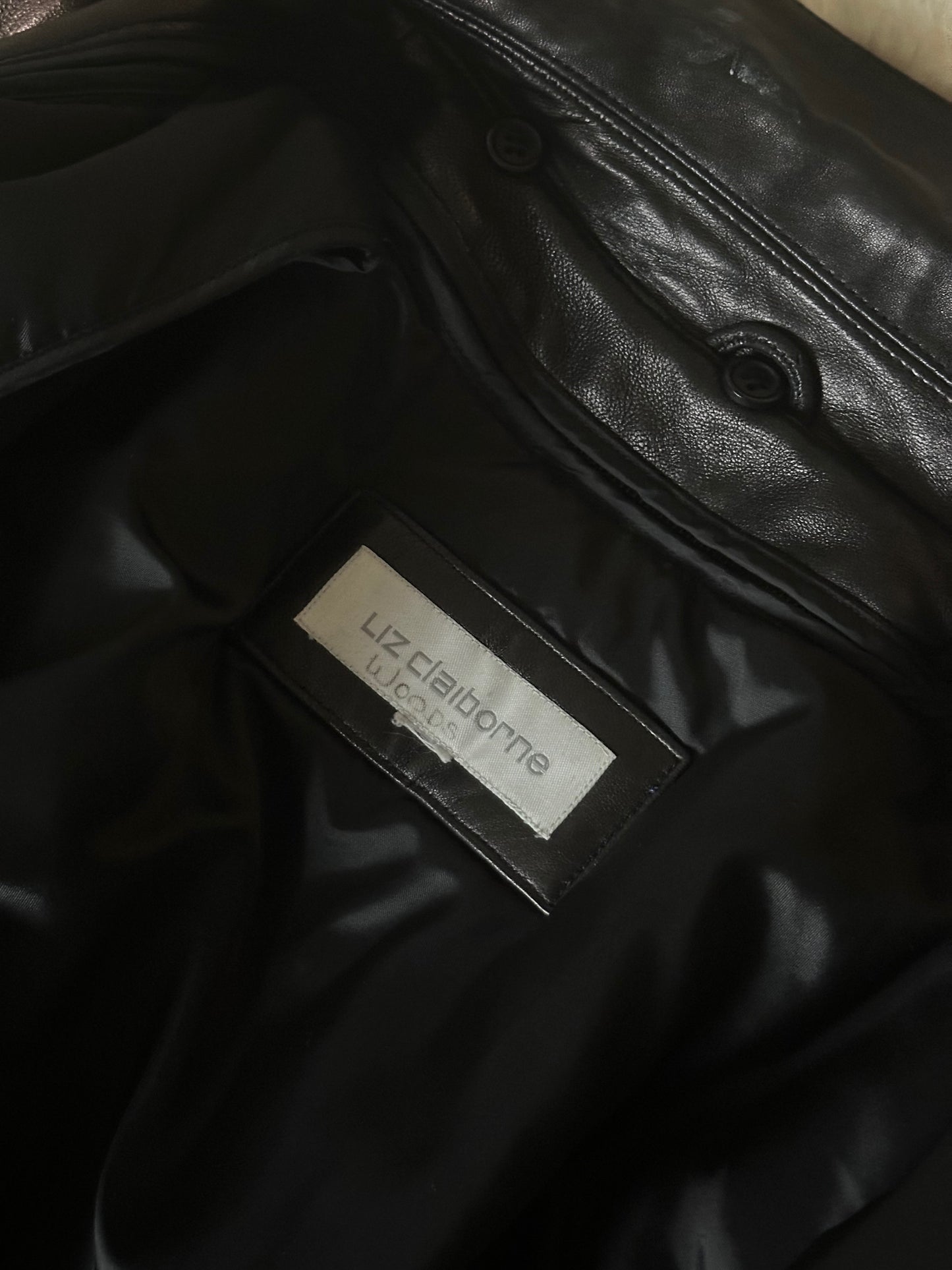 Vintage Liz Claiborne 90's Leather Coat