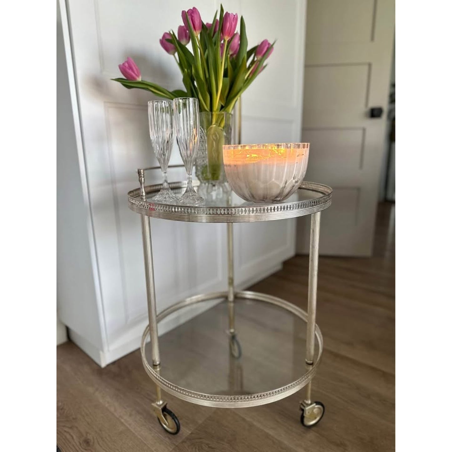 Vintage Regency Bar Cart