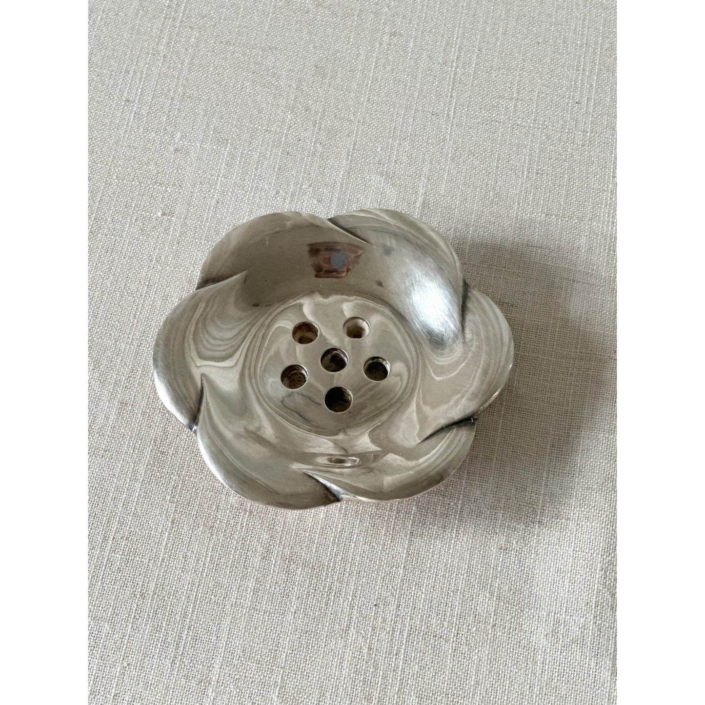 Dansk Design with Light Flower Silverplate Candle Holder