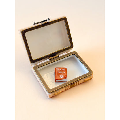 Vintage PHB Ceramic Suitcase & Atlas Trinket - Unique Find!