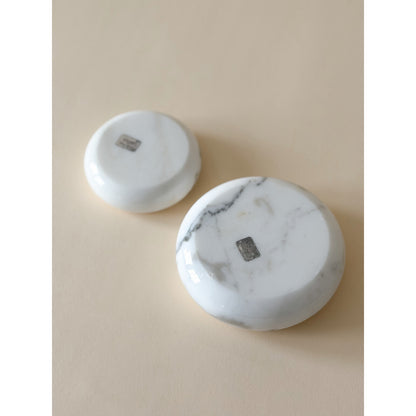 Italian Marble ‘Conchetta’ Dishes — Egidio Di Rosa & Pier Alessandro Giusti for Up & Up, 1971 (Pair)