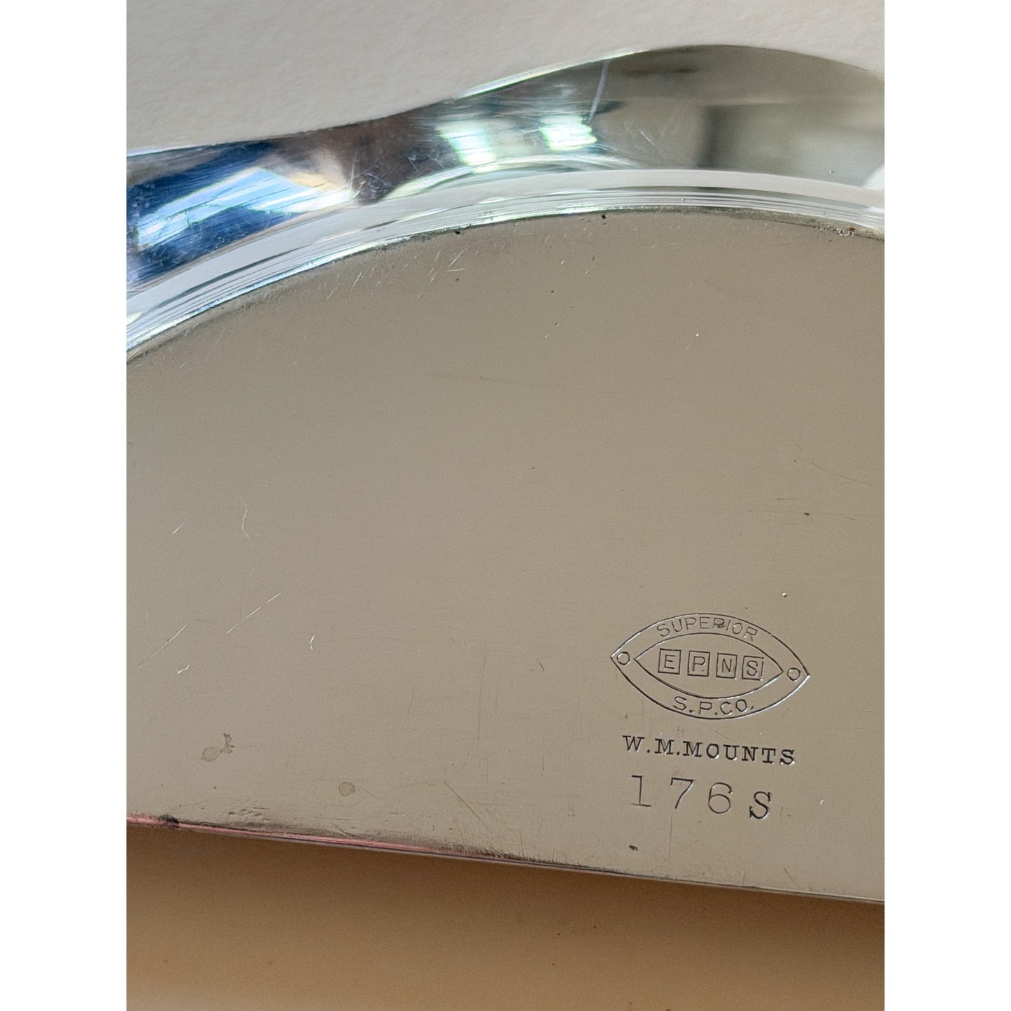 Vintage Silver Plate Crumb Scraper by WM Mounts