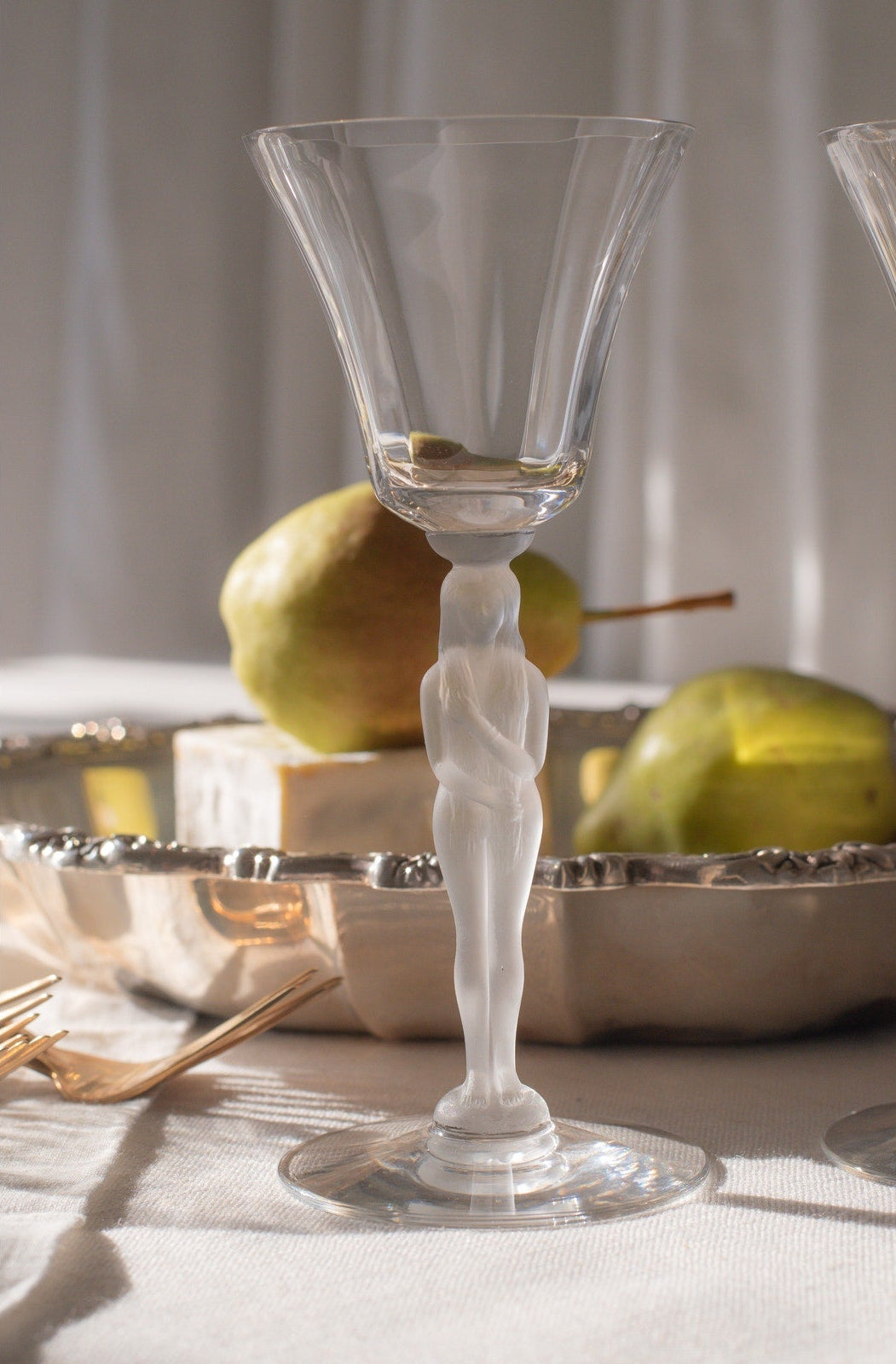Vintage Bayel Bacchus Style Figural Cordial Glasses (Set of 8)