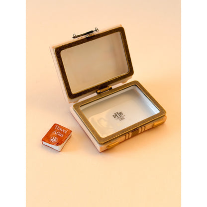 Vintage PHB Ceramic Suitcase & Atlas Trinket - Unique Find!