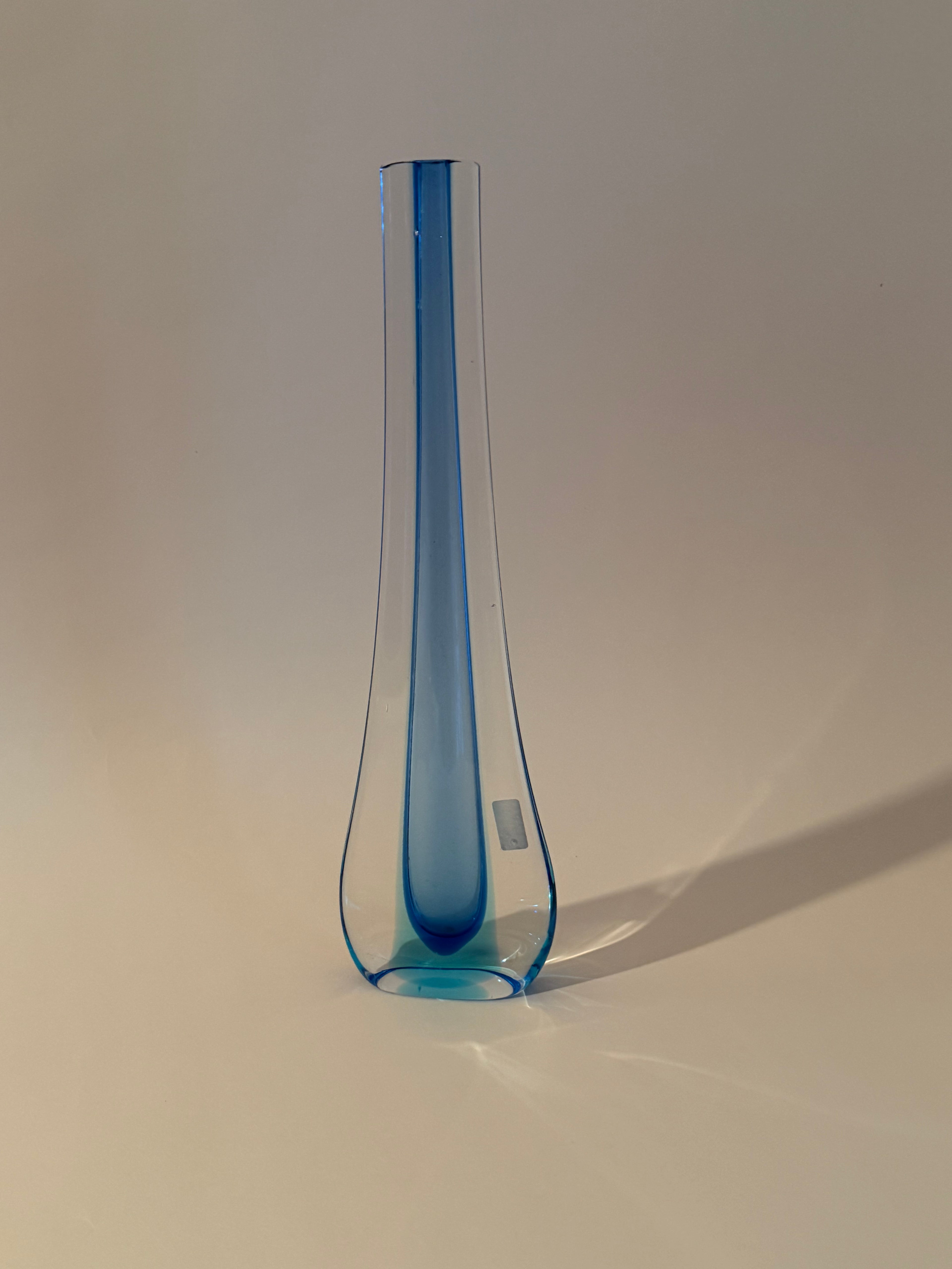 Blue Art Glass Vase