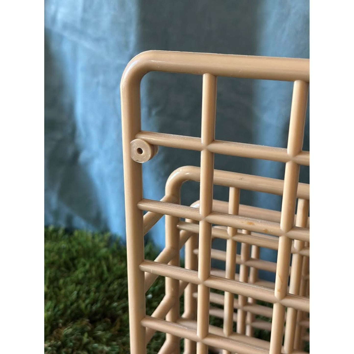 Vintage Yaffa Large Organizer in Tan