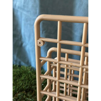 Vintage Yaffa Large Organizer in Tan