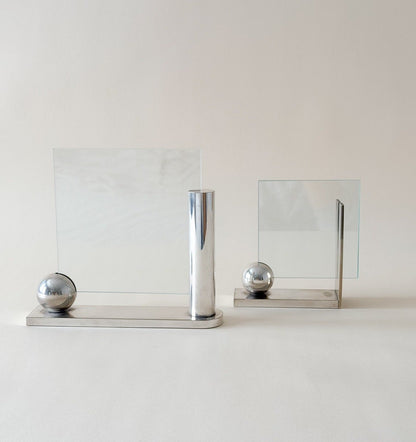 Pair of 1980s Richard Meier for Swid Powell Silver-Plated Picture Frames