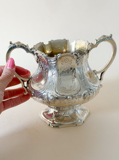 Harlequin Silver Plate Tea & Coffee Service with Tray