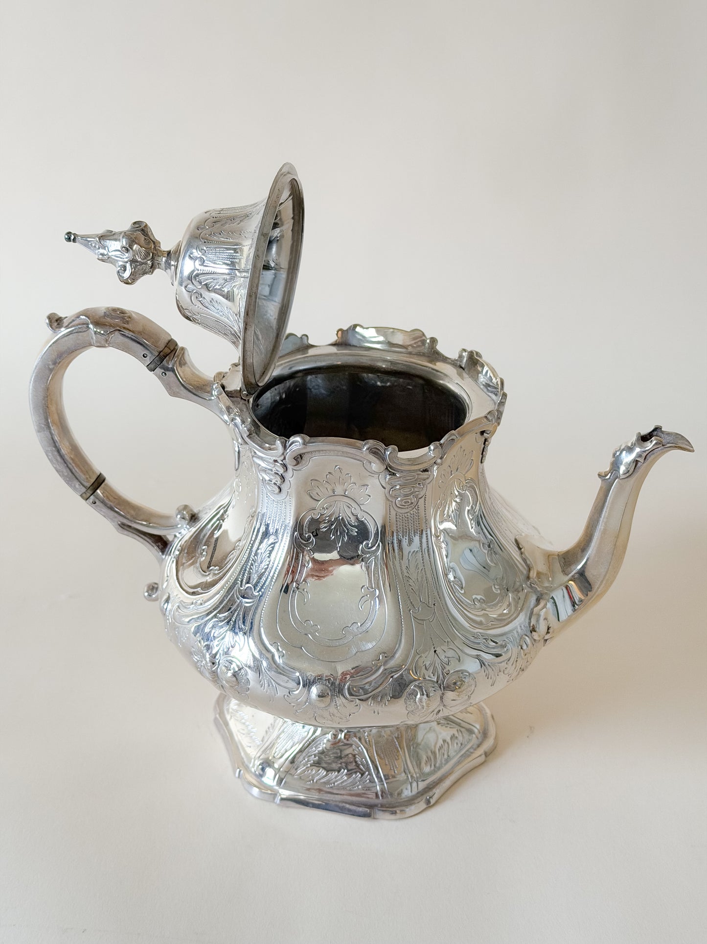 Harlequin Silver Plate Tea & Coffee Service with Tray