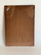 Vintage French Garden Oil Painting on Artist Board | Sourced in France