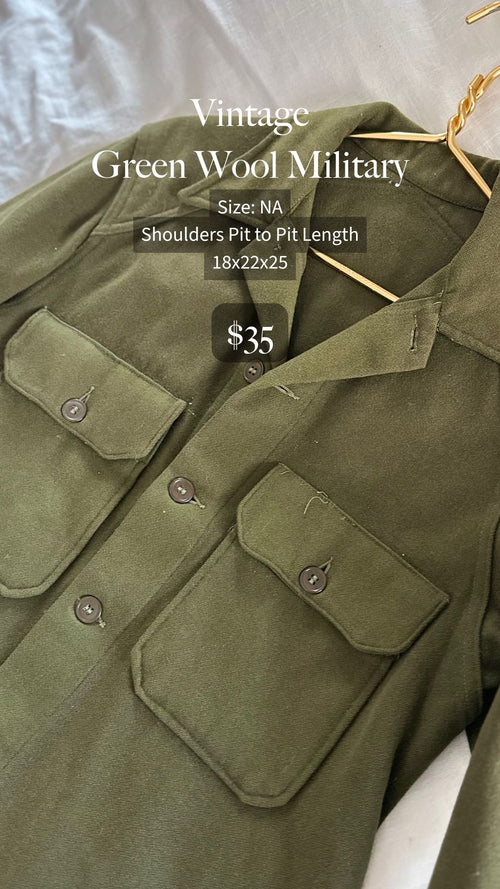 Green Wool Military