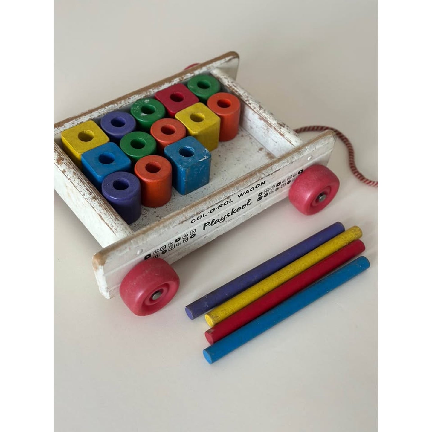 Vintage PlaySkool Col-o-rol wagon