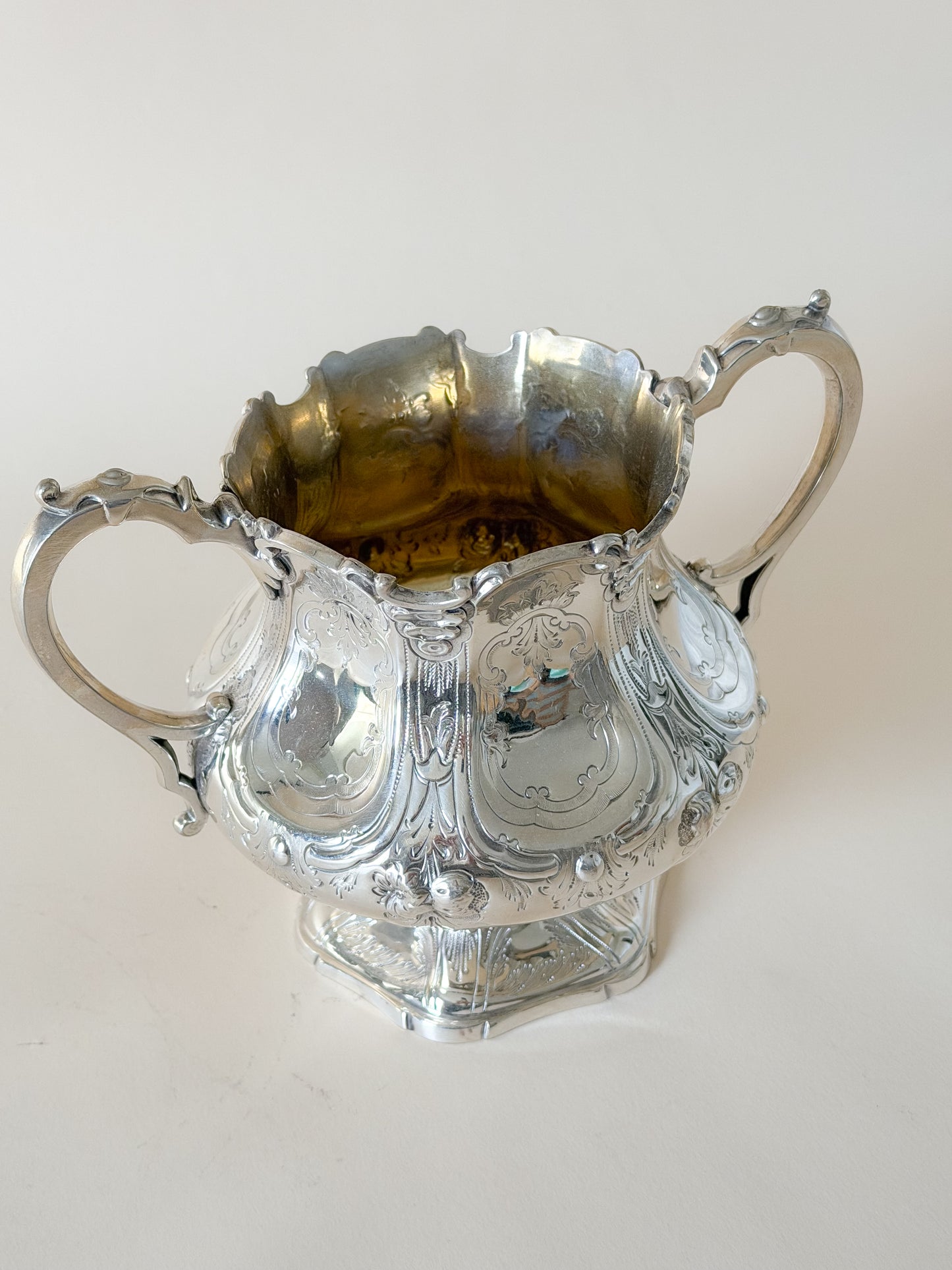 Harlequin Silver Plate Tea & Coffee Service with Tray