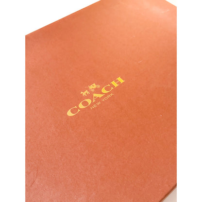 New in Box COACH Tristee Rubber/Coated Canvas Rain Boots Lace Tie Back - Size 8