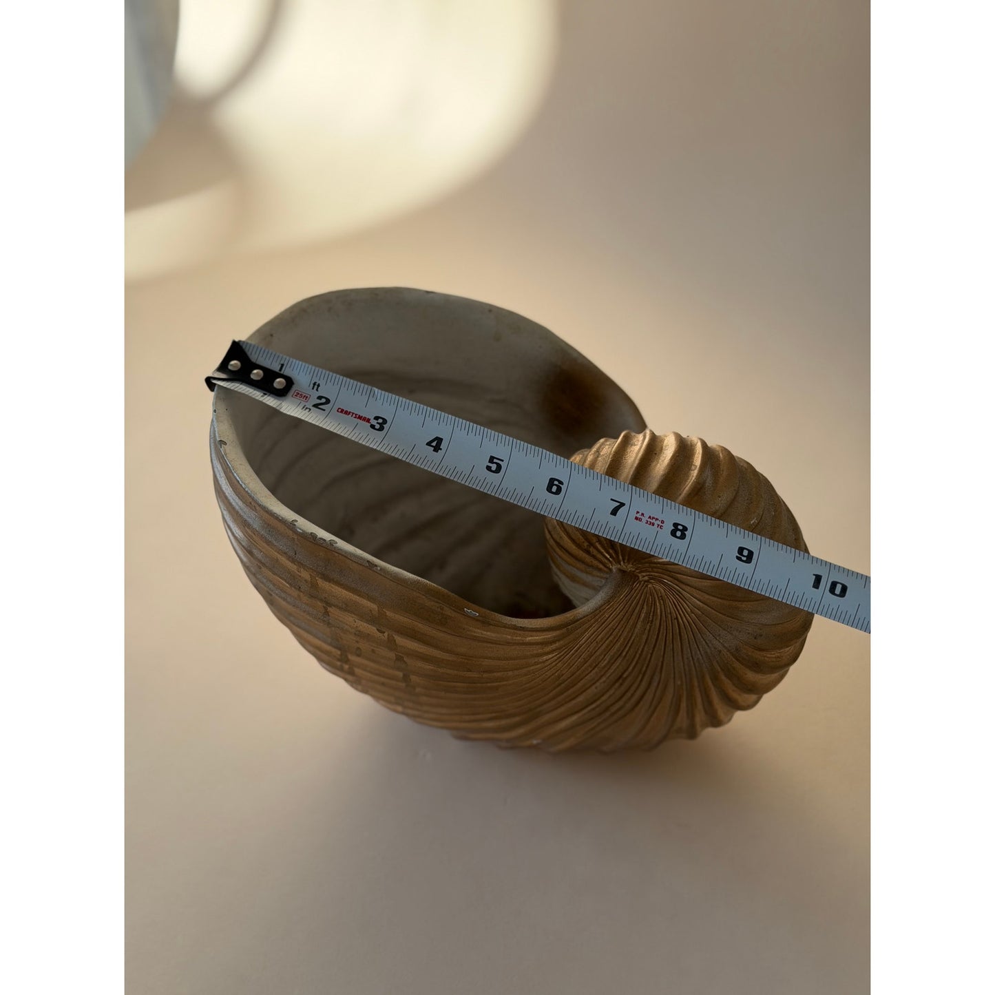 Vintage Ceramic Nautilus Planter