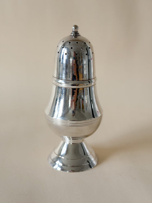 Large Vintage Silverplate Sugar Shaker