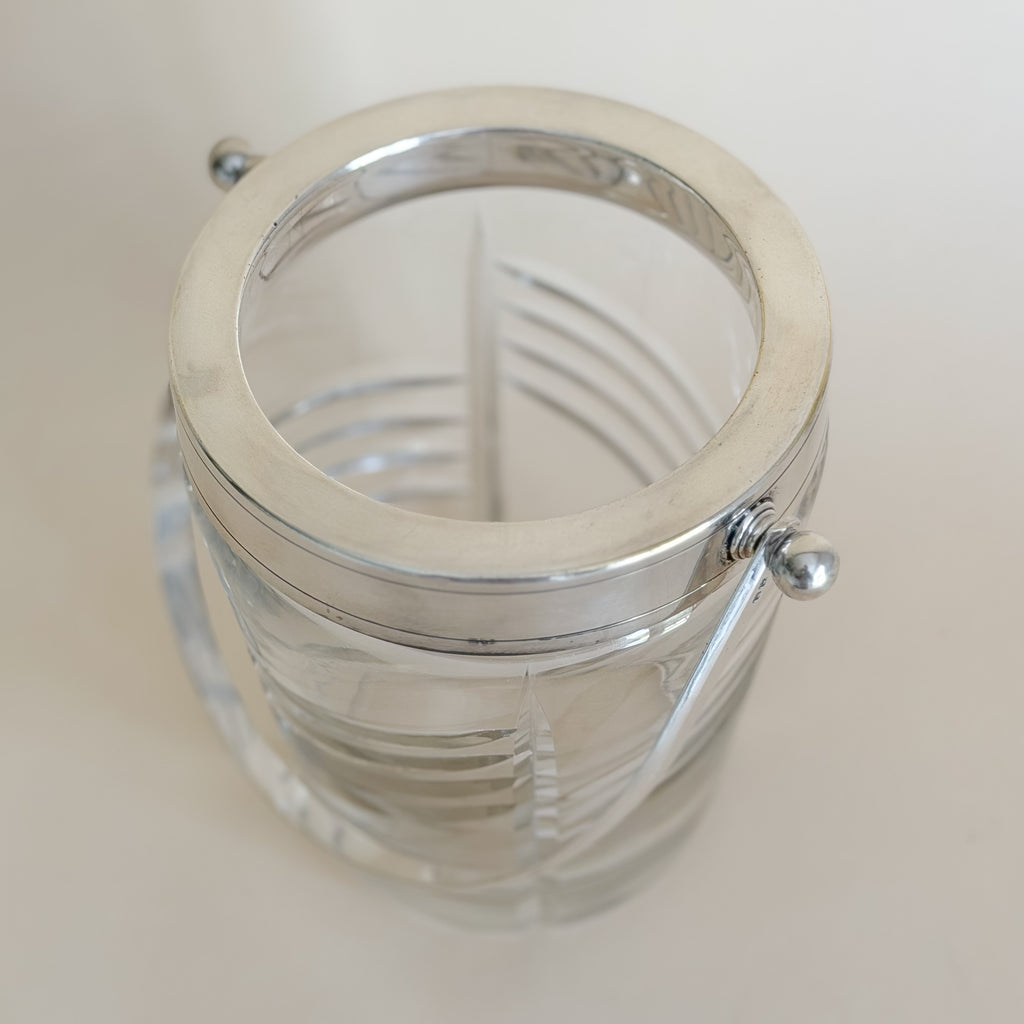 Vintage French Crystal Ice Bucket