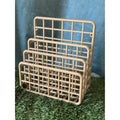 Vintage Yaffa Large Organizer in Tan
