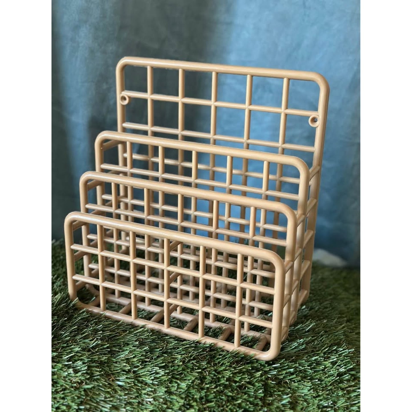 Vintage Yaffa Large Organizer in Tan