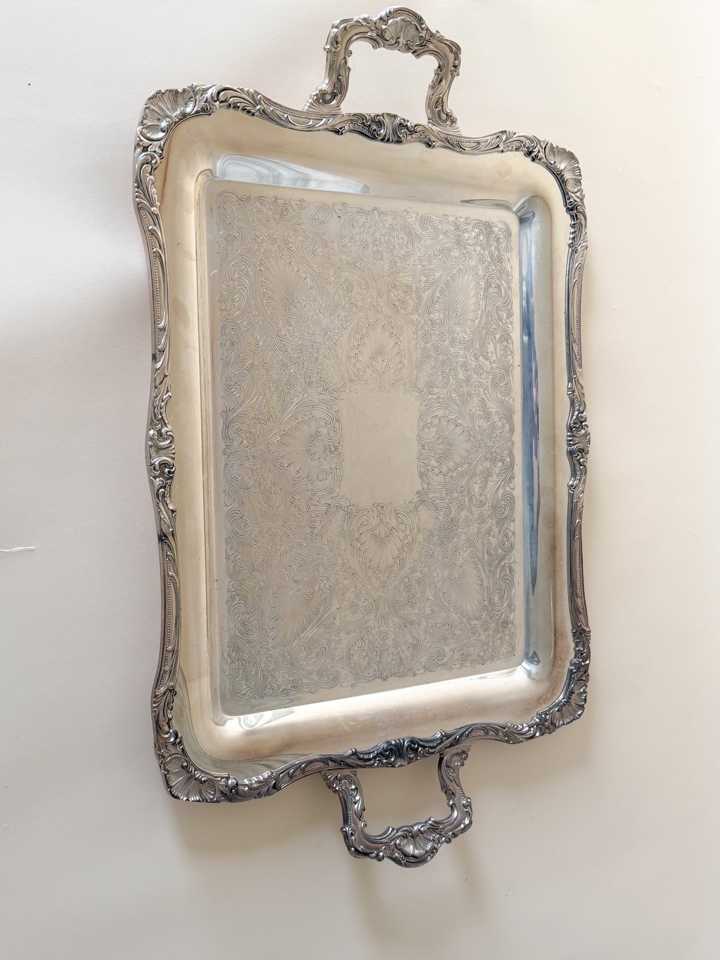 Harlequin Silver Plate Tea & Coffee Service with Tray