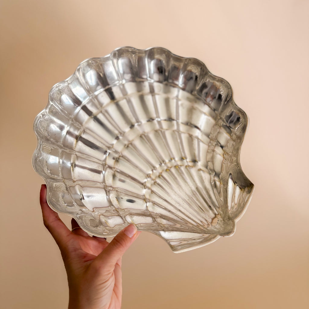 Porciani Silverplate Shell Tray
