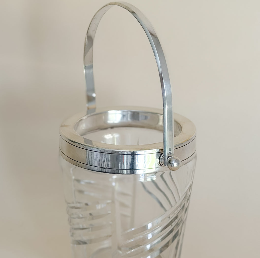 Vintage French Crystal Ice Bucket
