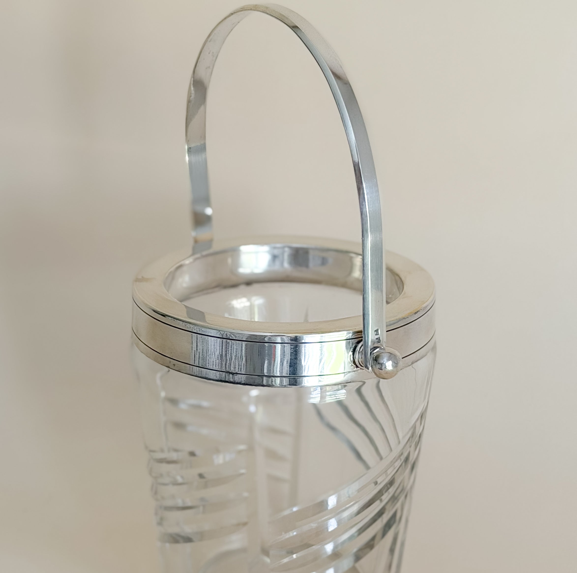 Vintage French Crystal Ice Bucket