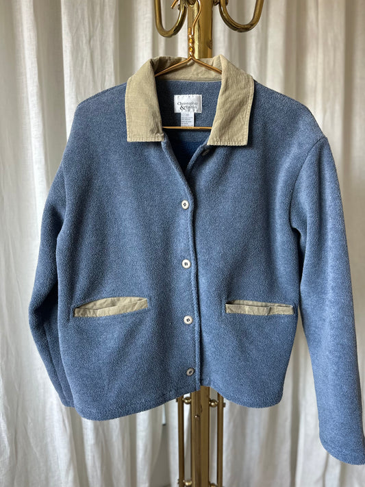Christopher Banks Blue Fleece Chore Style