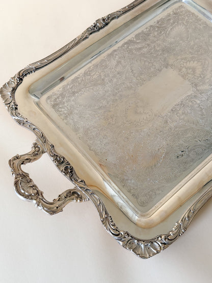 Harlequin Silver Plate Tea & Coffee Service with Tray