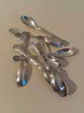 Set of 8 French Silverplated Demitasse Spoons