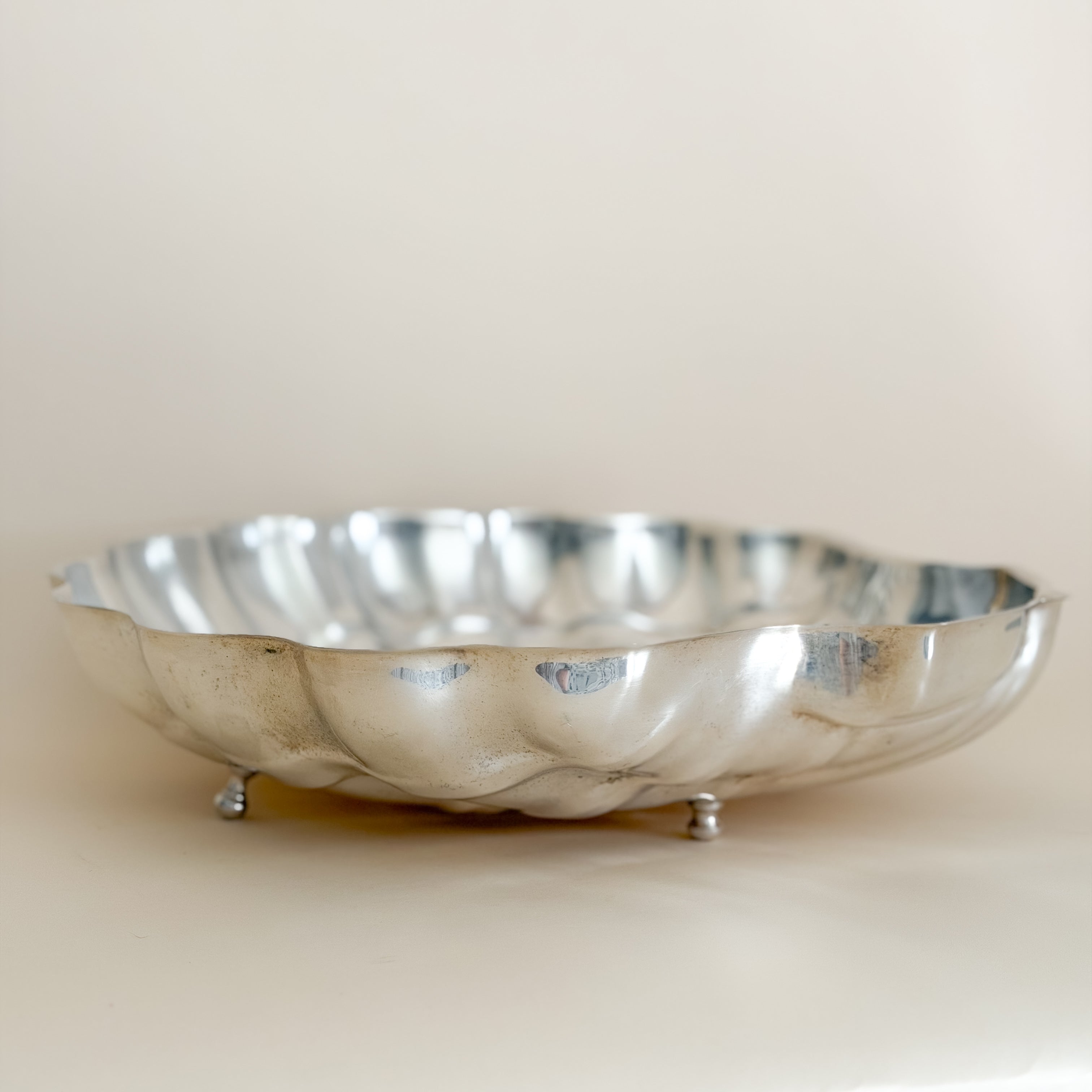Porciani Silverplate Shell Tray