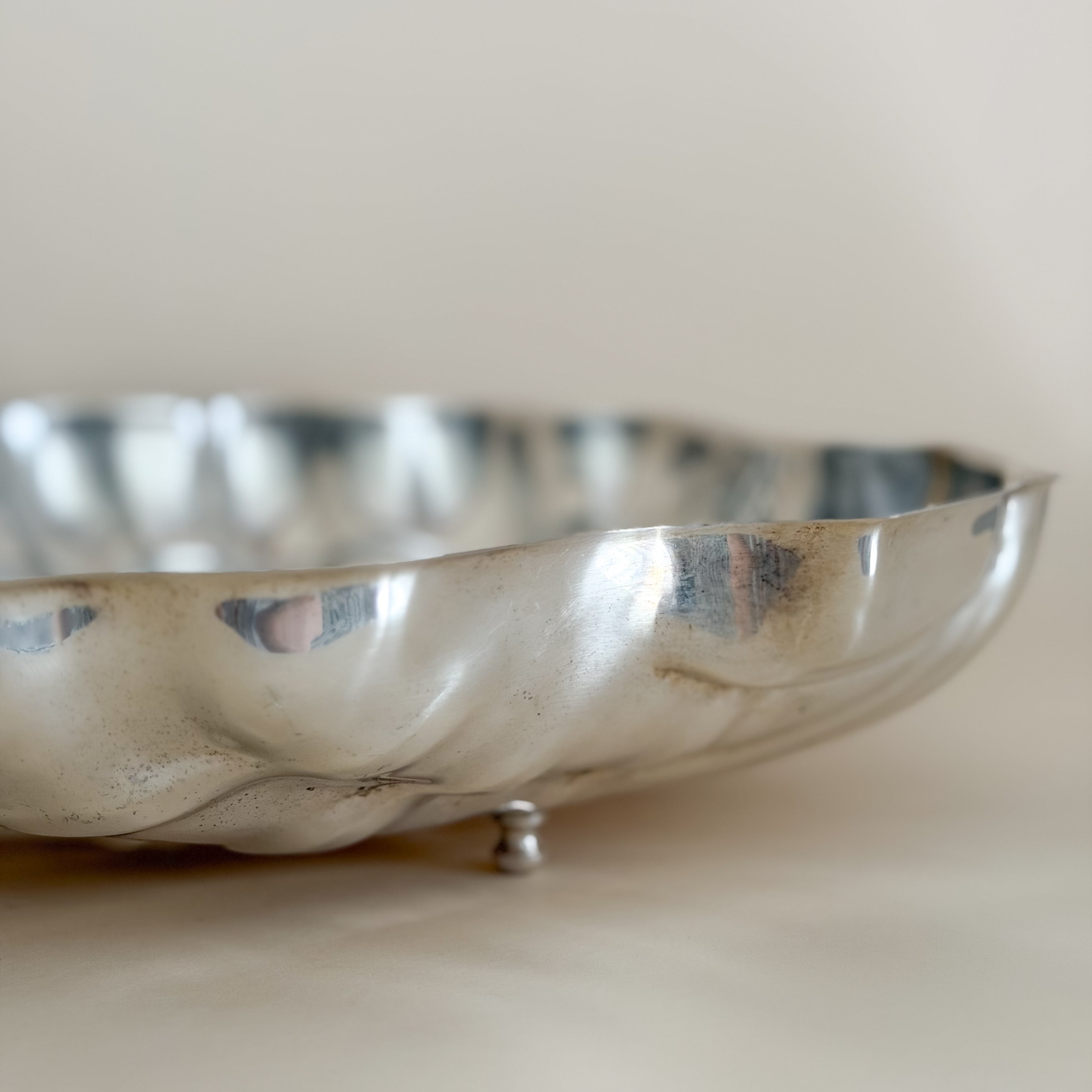 Porciani Silverplate Shell Tray