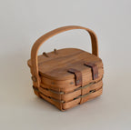Vintage 1990 Longaberger Shamrock Basket with Handle