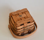 Vintage 1990 Longaberger Shamrock Basket with Handle