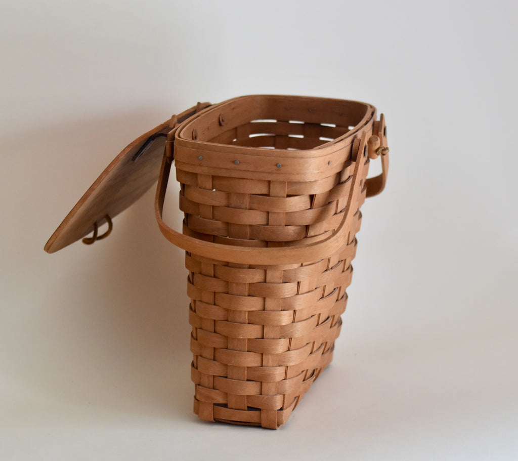 Longaberger Tall Lidded Market Basket (1989)