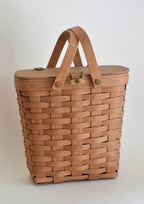 Longaberger Tall Lidded Market Basket (1989)