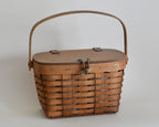 Vintage Longaberger Lidded Market Basket (1988)