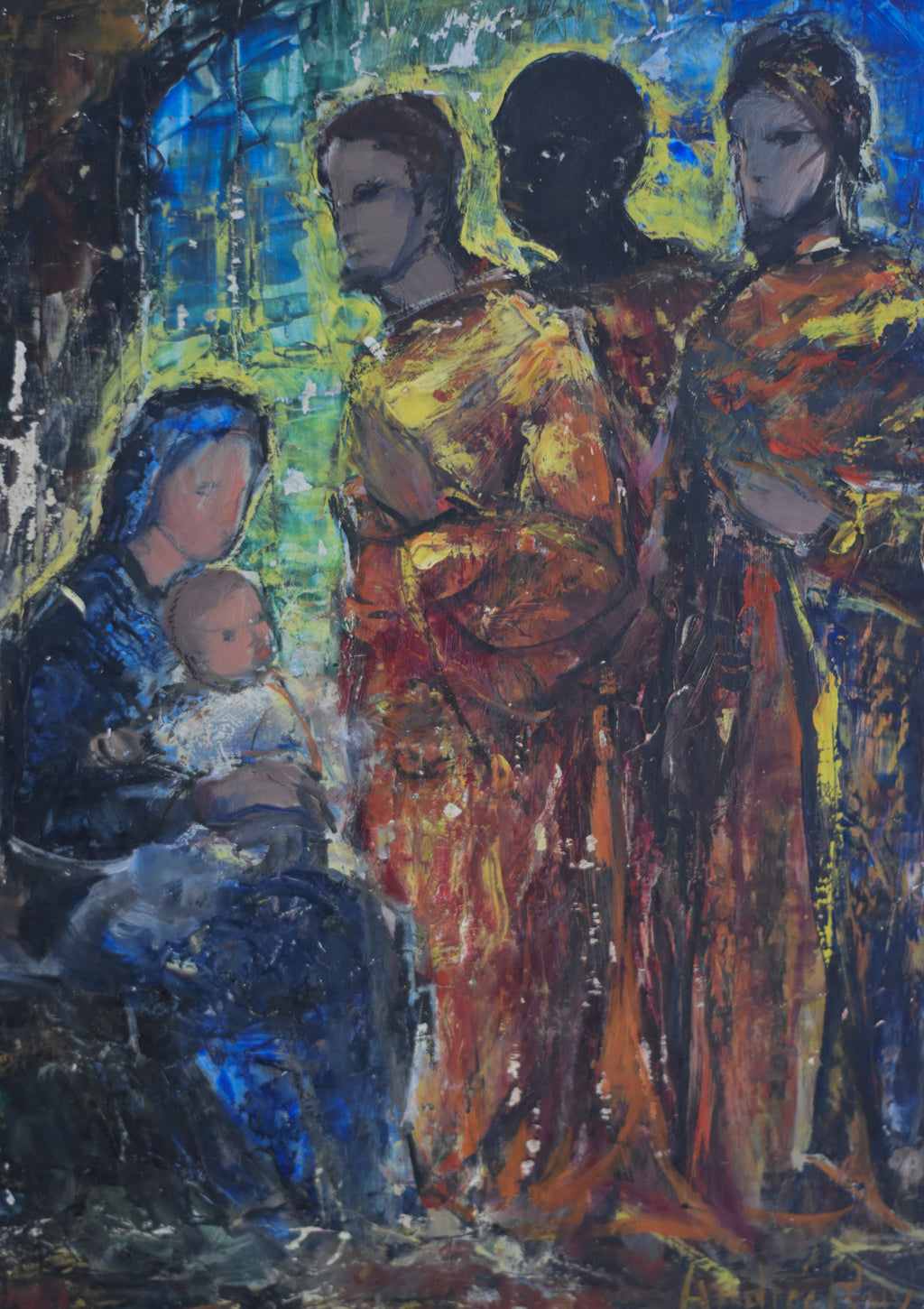 The Gift - French Modernist Nativity