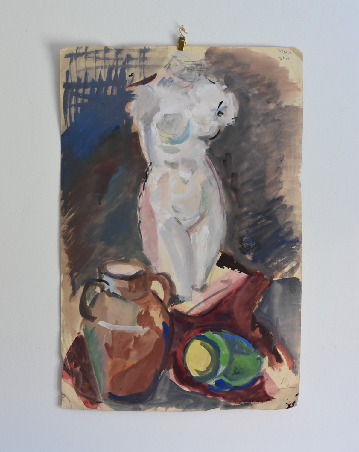J'adore - French Modernist Female Figure Study