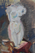 J'adore - French Modernist Female Figure Study