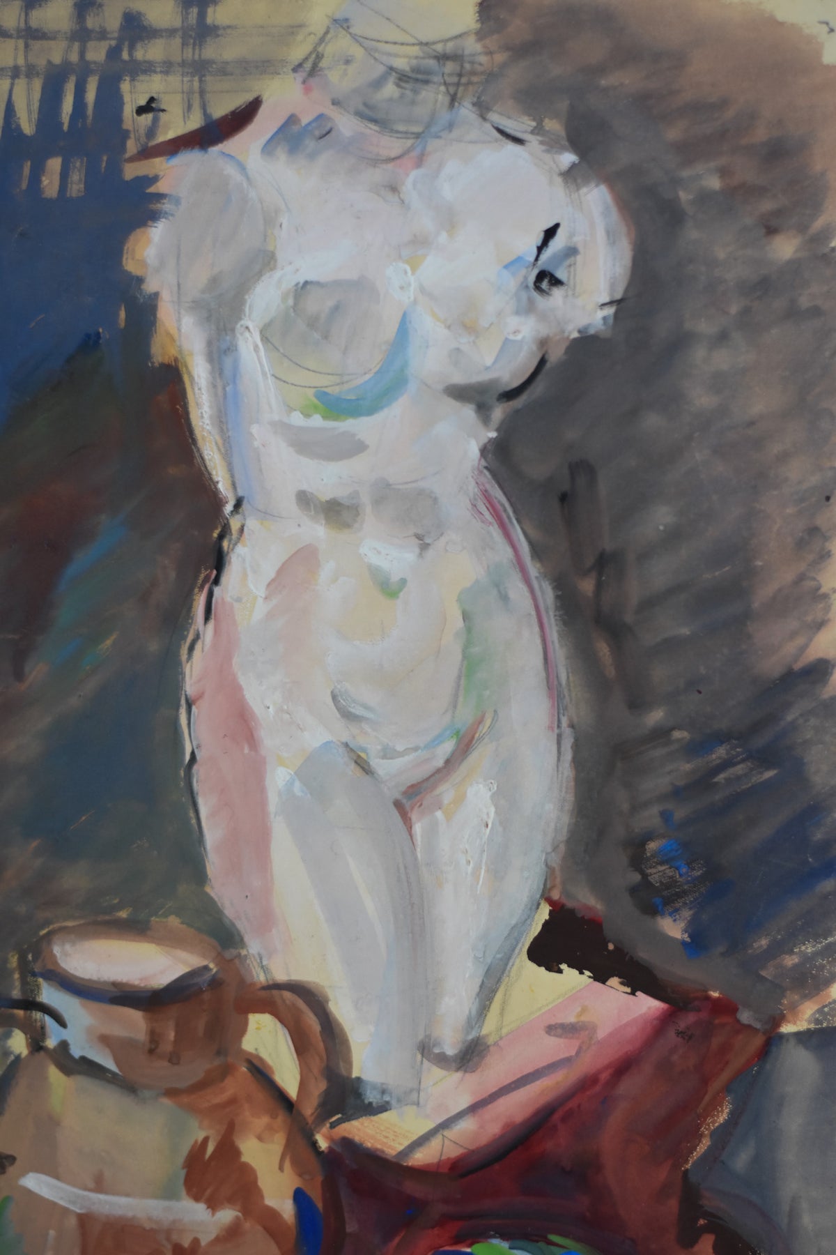 J'adore - French Modernist Female Figure Study