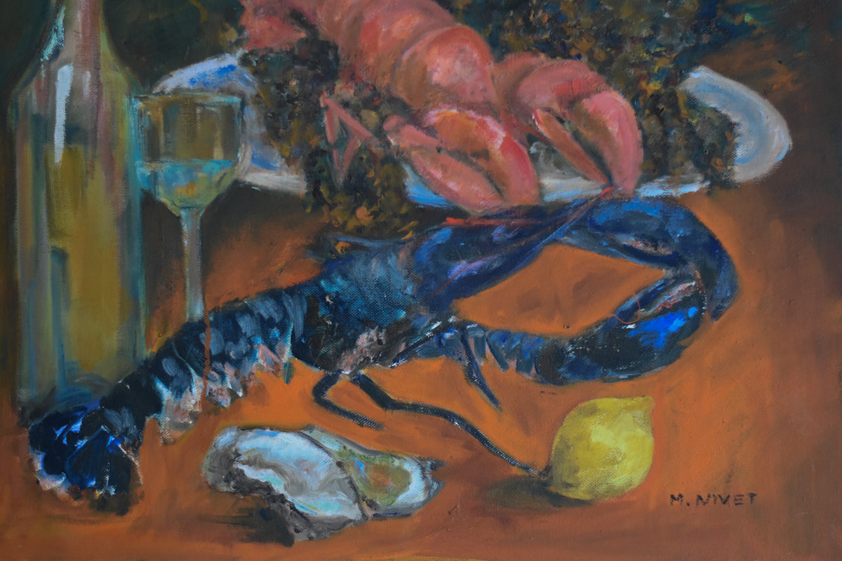 French Lobster & Seafood Still Life