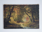 French Woodland Deer Landscape